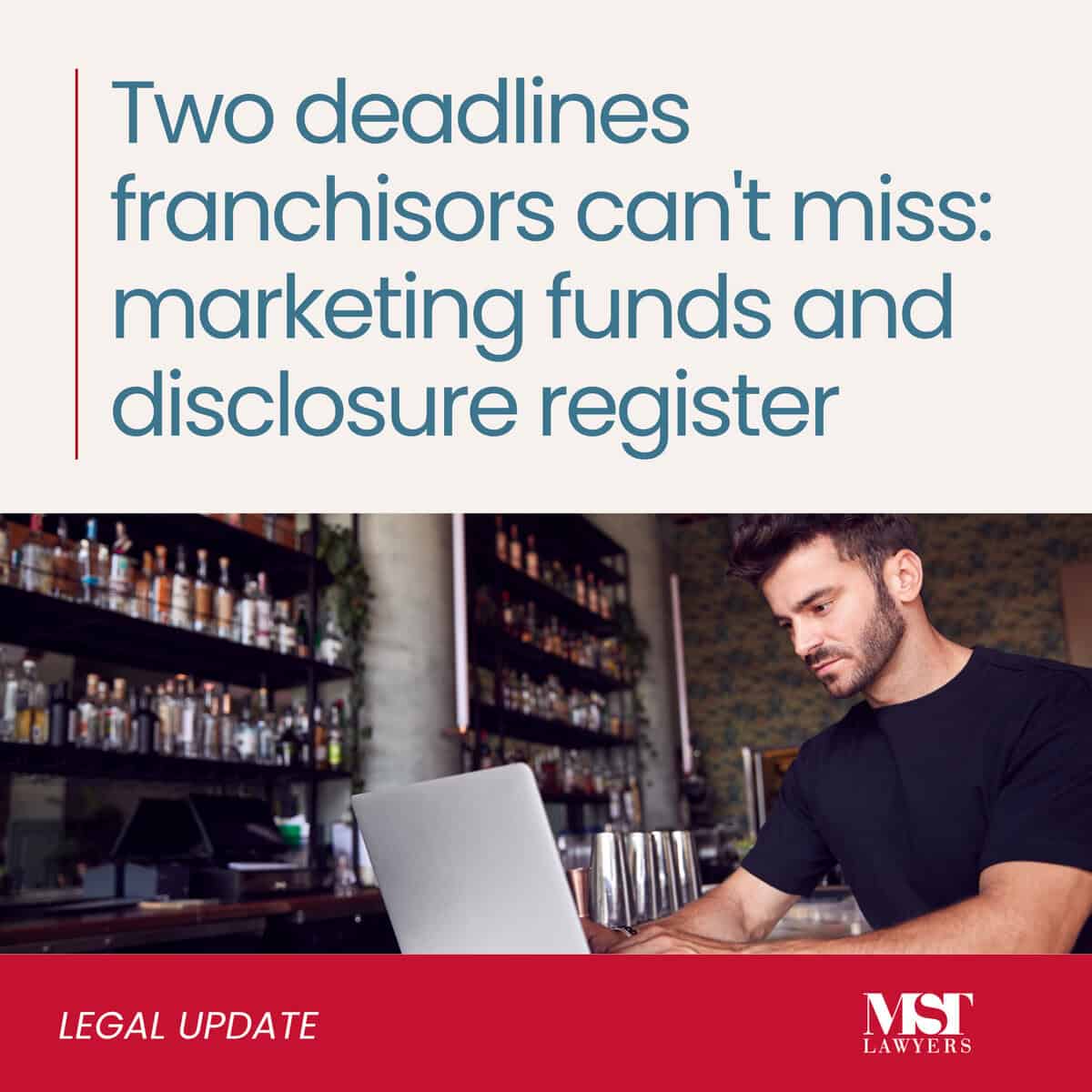 Franchise sales, purchases & restructuring 27 Franchise Deadlines