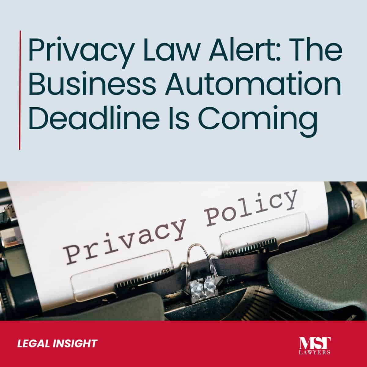 Franchise documentation and agreements 26 Automation and Privacy Law 10 Dec